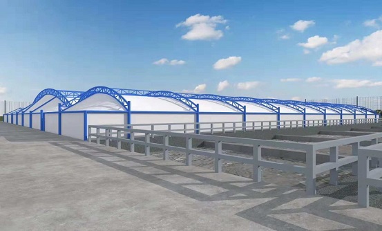 膜结构污水池加盖 膜结构污水池加盖