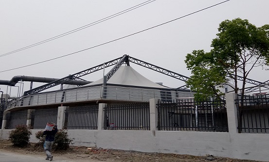 污水池加盖氟碳纤维反吊膜