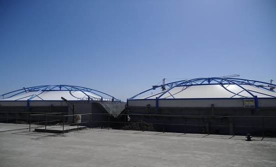 污水池加盖氟碳纤维反吊膜