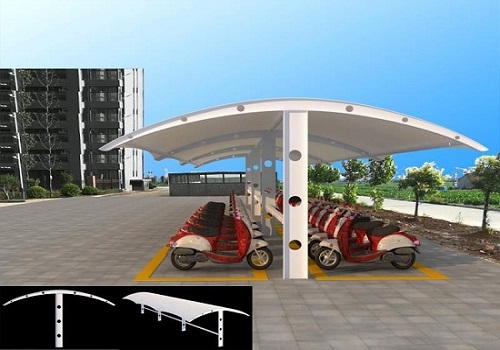 膜结构电动自行车棚 膜结构电动自行车棚