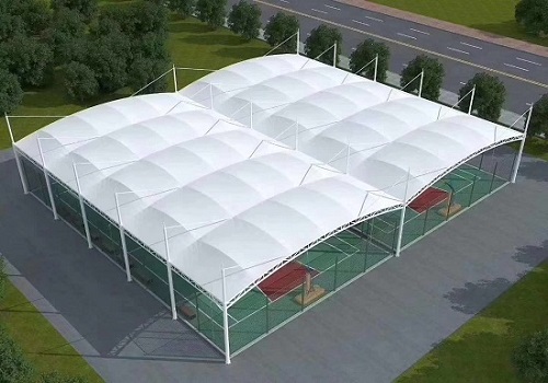 膜结构风雨球场顶棚 膜结构风雨球场顶棚