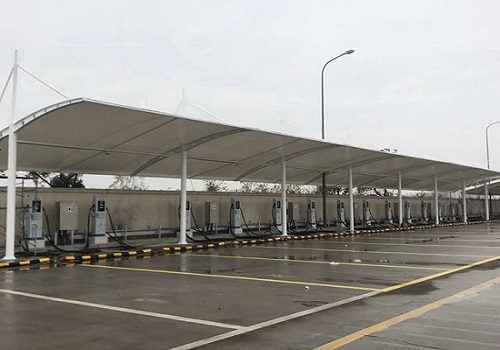 膜结构充电桩停车棚雨棚