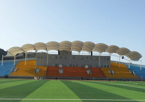 膜结构体育看台遮阳雨棚 膜结构体育看台遮阳雨棚