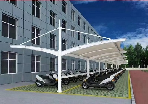 膜结构电动车停车棚 膜结构电动车停车棚