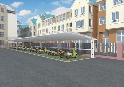 膜结构电动车棚