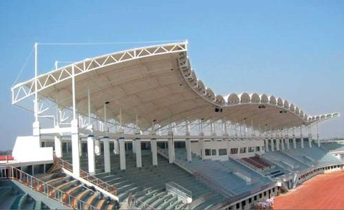 钢膜结构看台遮阳棚