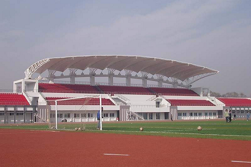 钢膜结构看台遮阳棚