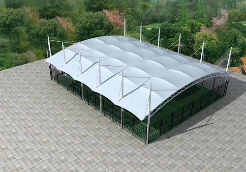 网球场膜结构雨棚 网球场膜结构雨棚