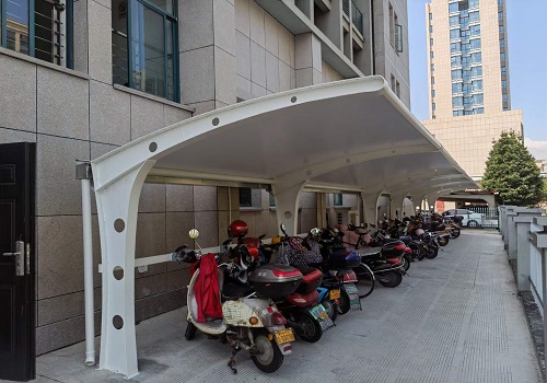 小区膜结构电动车/电瓶车充电桩车棚 小区膜结构电动车/电瓶车充电桩车棚