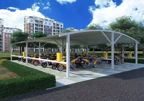 小区膜结构电动车充电桩雨棚 小区膜结构电动车充电桩雨棚