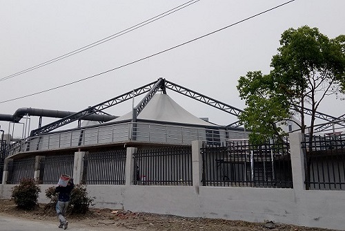 污水池膜结构集气罩 污水池膜结构集气罩