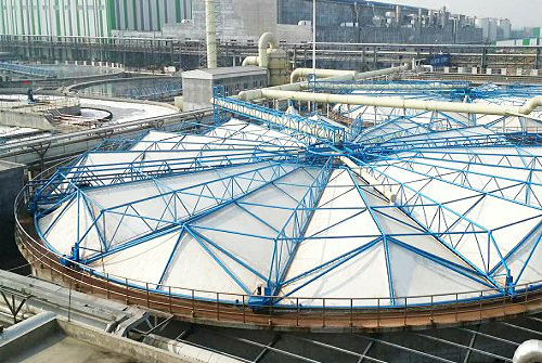 随动式污水池加盖膜密封集气罩